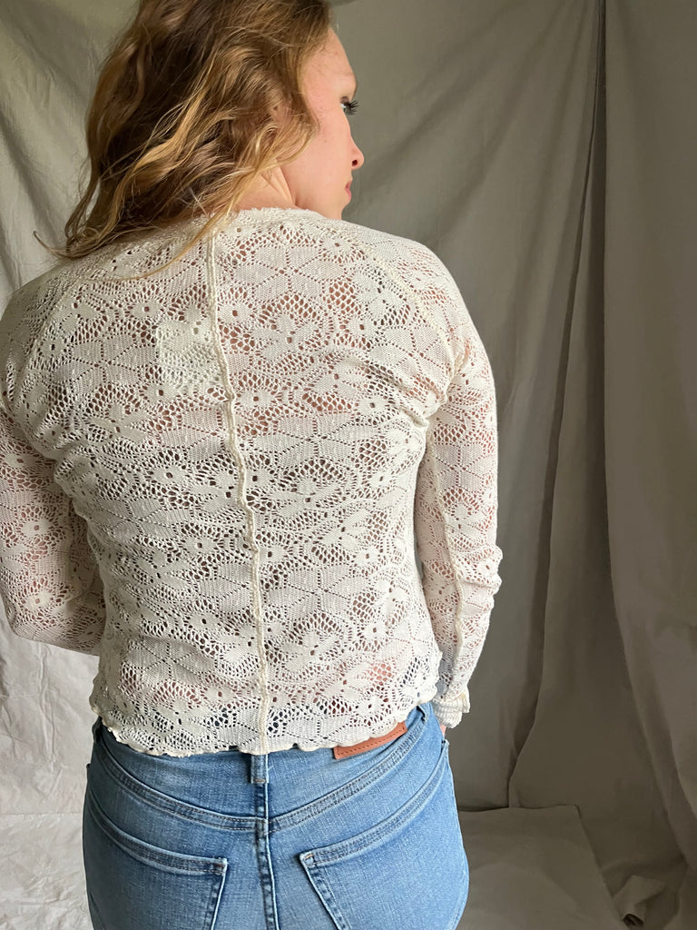 Blaire lace top [cream]