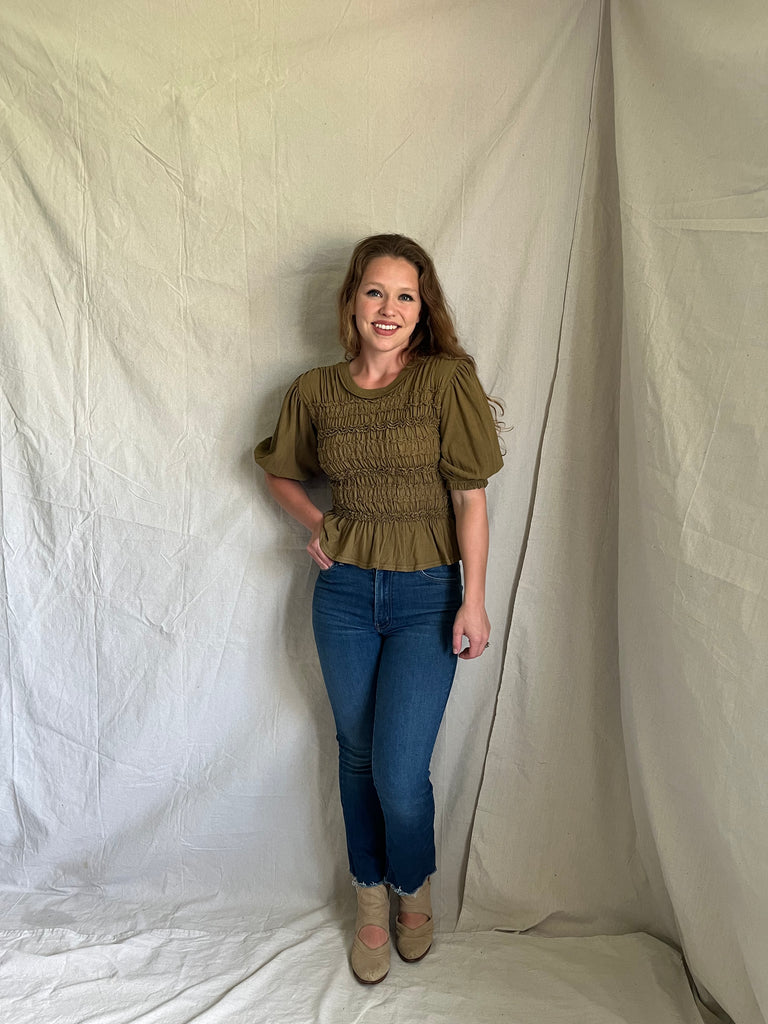 Nellie ruched top