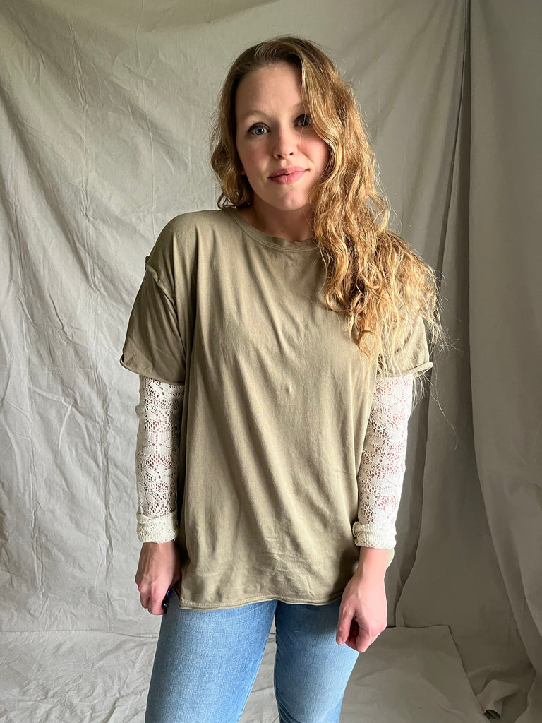 Free People Nina Tee [olive]