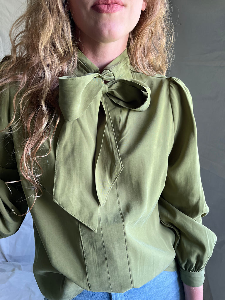 Andie bow neck blouse