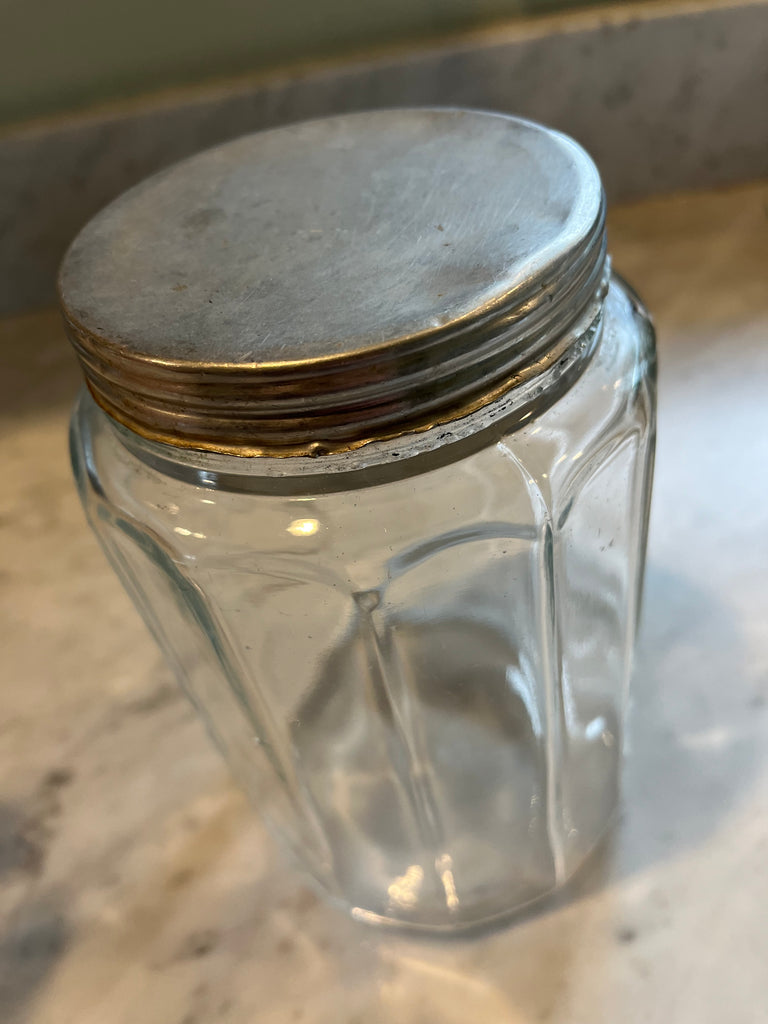 Vintage glass canister