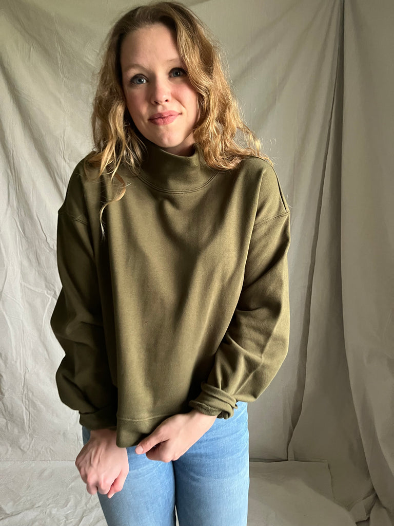 Wren Mock neck sweatshirt