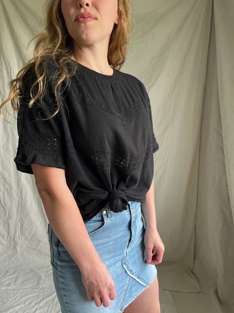 Free People Dorothy top [black]