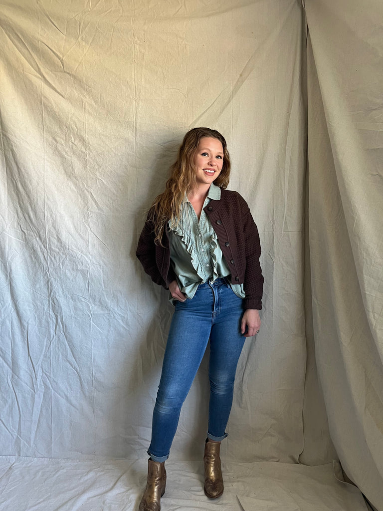 Free People Conway denim top