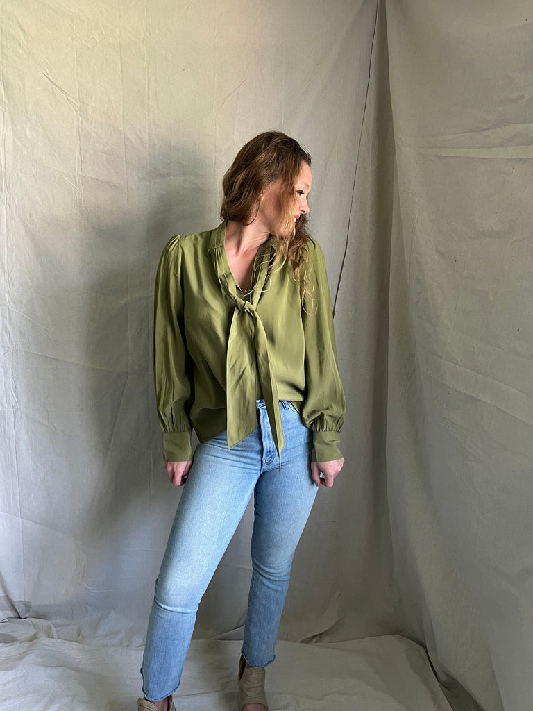 Andie bow neck blouse