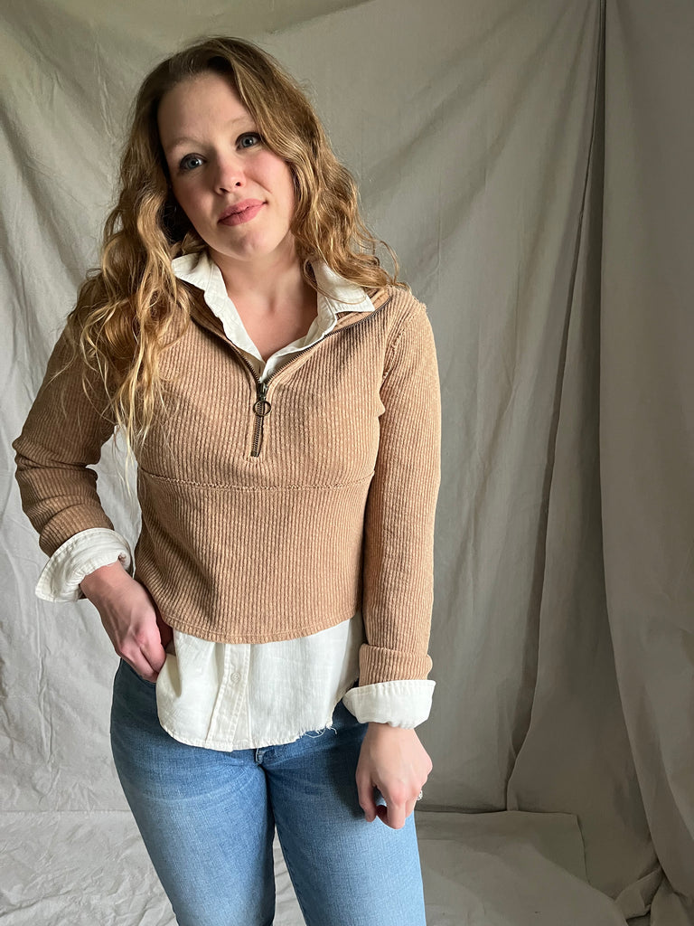 Free People Reno quarter zip