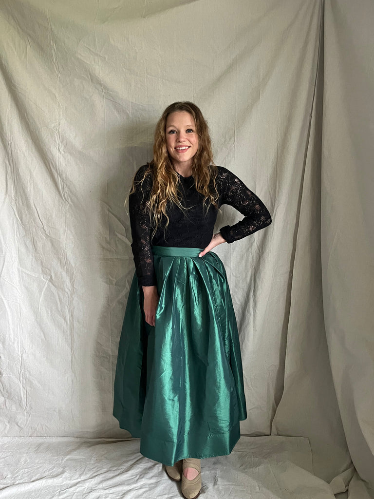 Free People Noelle Skirt [emerald green]