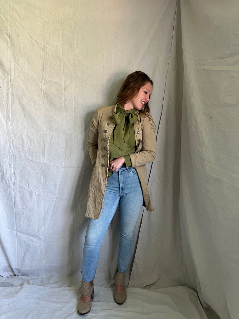Andie bow neck blouse
