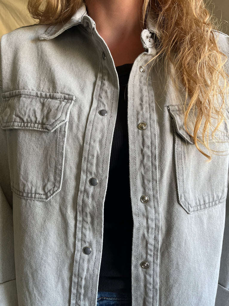 Etta denim shirt jacket [grey wash]