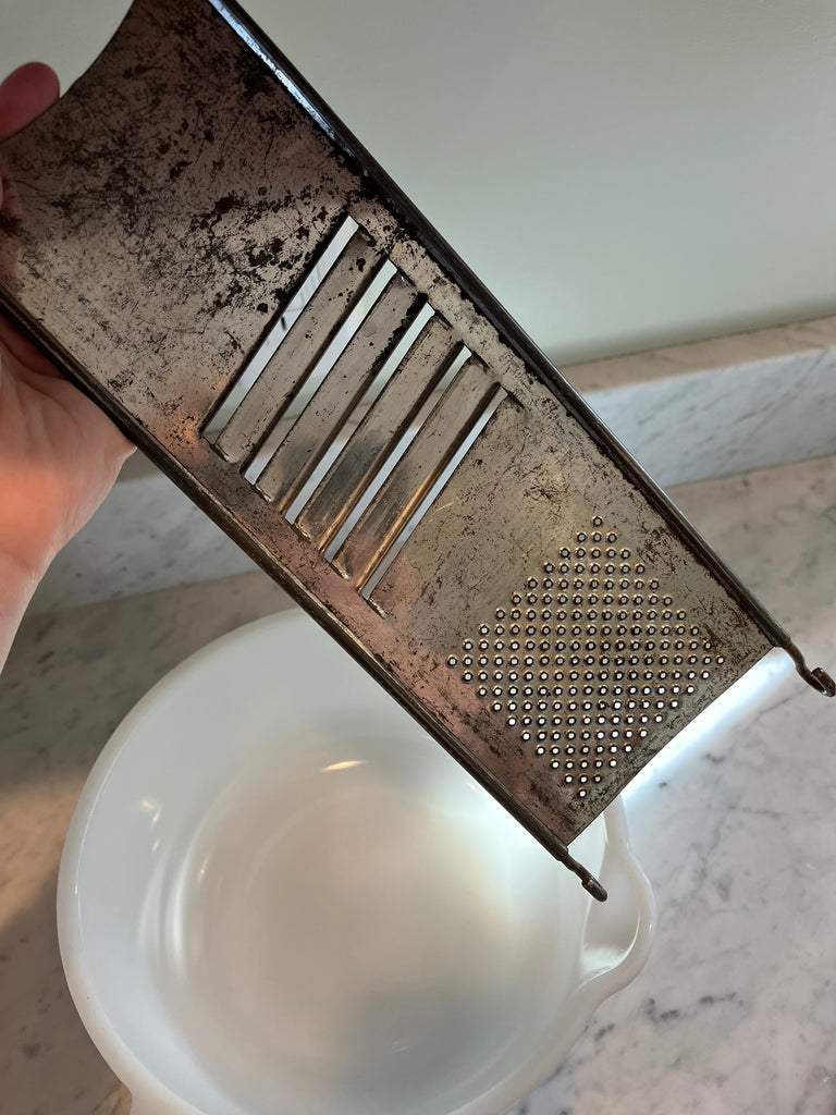 vintage tin cheese graters