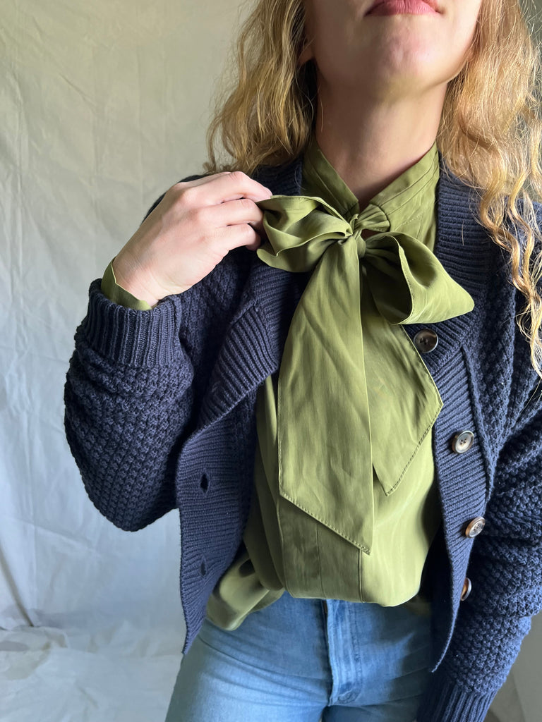 Andie bow neck blouse