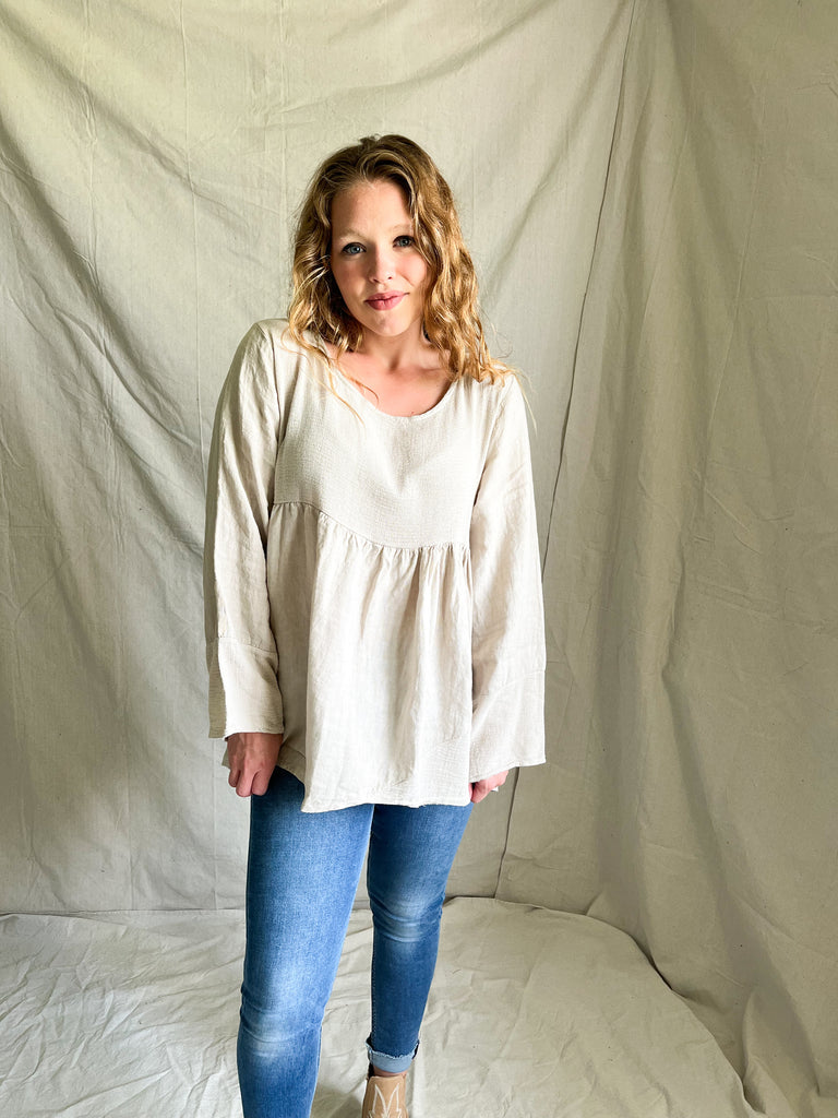 Alonzo linen blouse