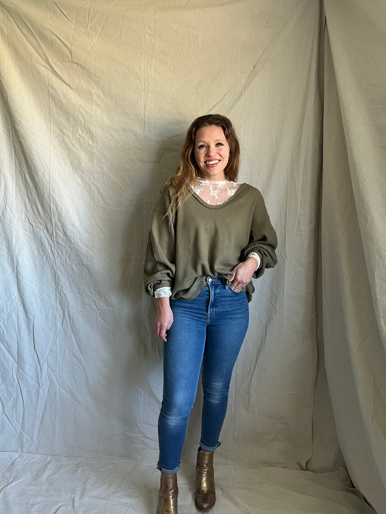 [restocked] Lady Lux layering top [cream]