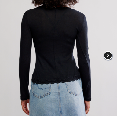 Free People Lace knit cardi