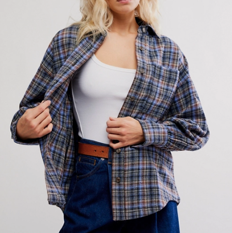 Free People Ashley Plaid