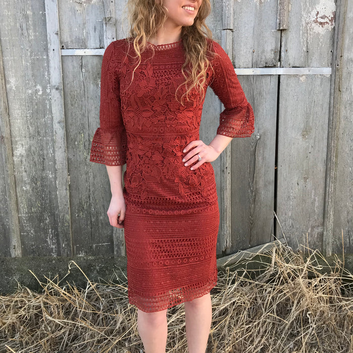 Santa Fe Sunset Dress, bodycon dress, - Refined Peddler Apparel
